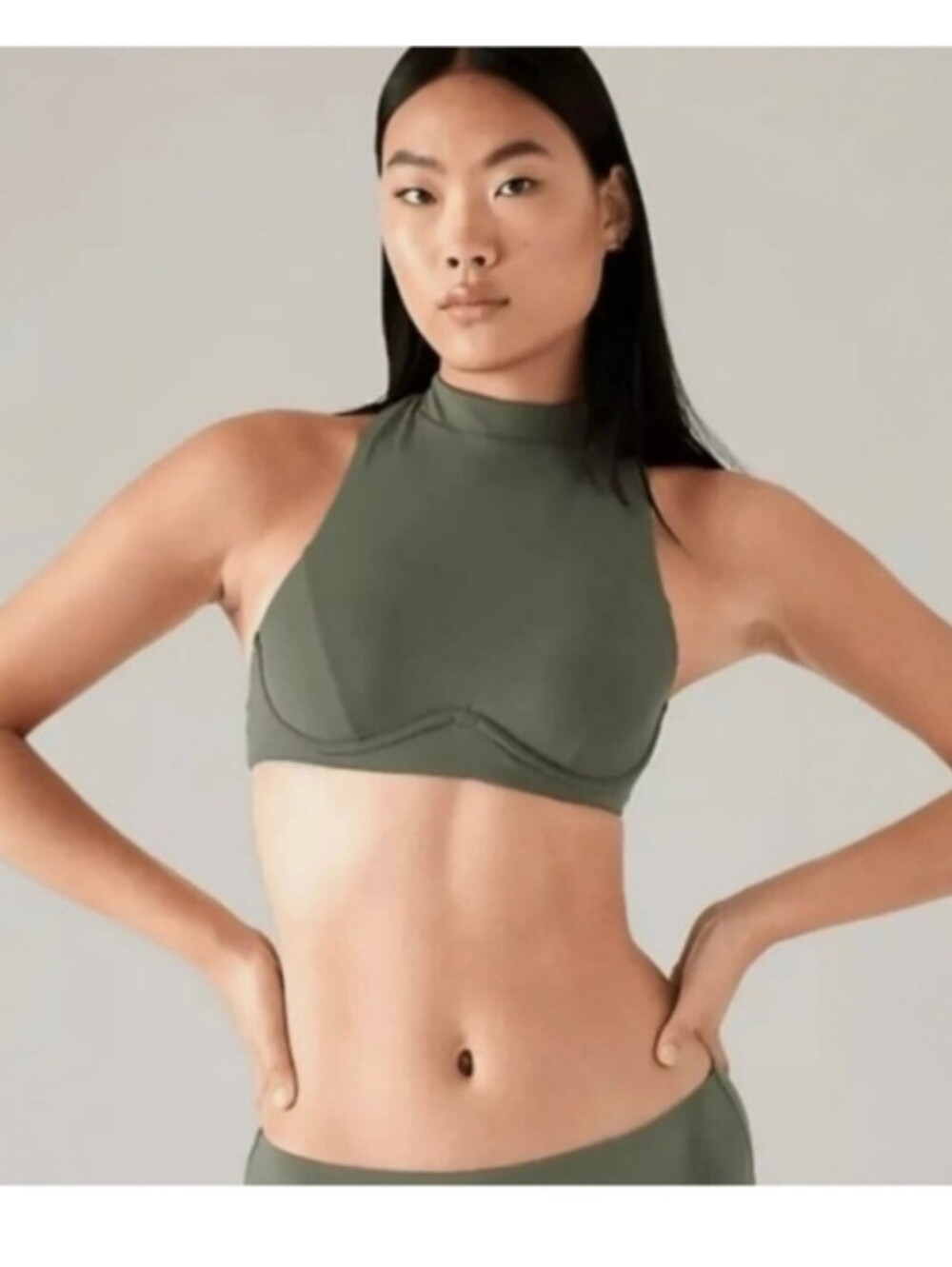 Athleta Maldives Sport Longline Bikini Top NWT 34B/C